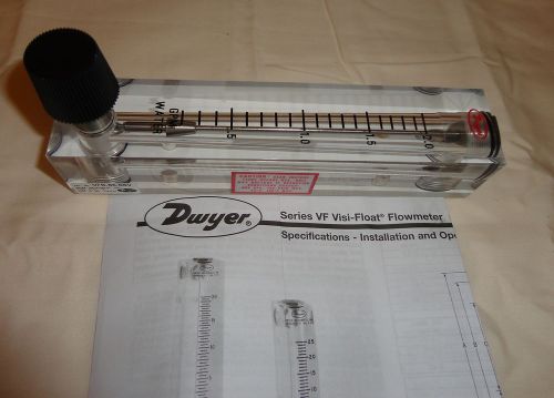 Dwyer VFB-85-SSV Flow Meter Visi-Float VFB85SSV Range 0.2-2GPM Water 1/4&#034;NPT NEW