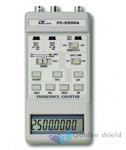 Lutron FC-2500A Frequency Counter(2500/100/10MHz)2.5GHz Meter Tester Measurement