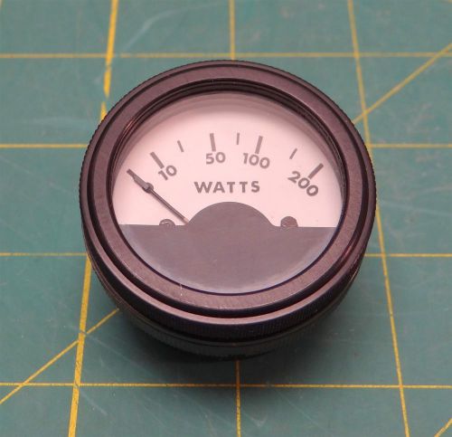 Harris 162-0185 Panel Wattmeter 0 - 200 Watts 1.5&#034; NSN 6625-01-041-6777