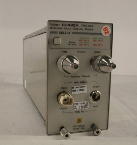 Agilent 83492a 2500mb/s multimode clock recovery module for sale