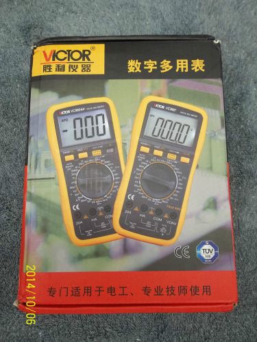 NEW Victor VC9805A+ VC9805 9805 Digital Multimeter &amp; Leads probes volt ohms amps