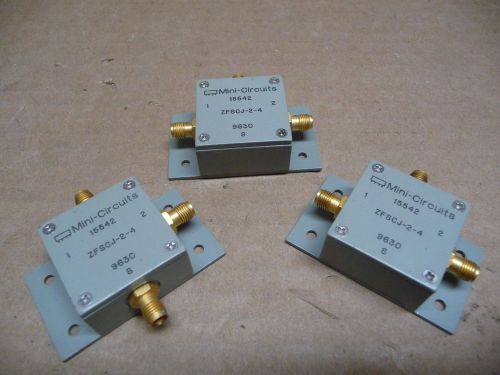 Lot of 3 mini-circuits zfscj-2-4 coaxial power splitter/combiner 50? 50-1000 mhz for sale