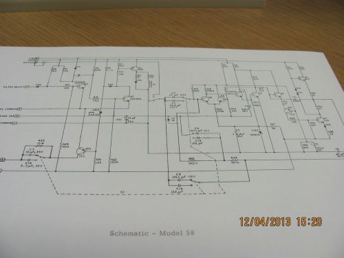 DANA MANUAL 50, 55&amp;58: Input Filters - Instruction w/schematics, product #19691