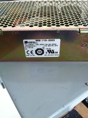 INTEGRATED POWER DESIGNS SRW-115-2003 POWER SUPPLY