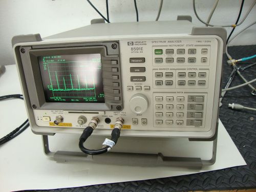 HP Agilent 8591E Spectrum Analyzer/TRACKING GENERATOR 8591c conv/CABLE TV 75 Ohm