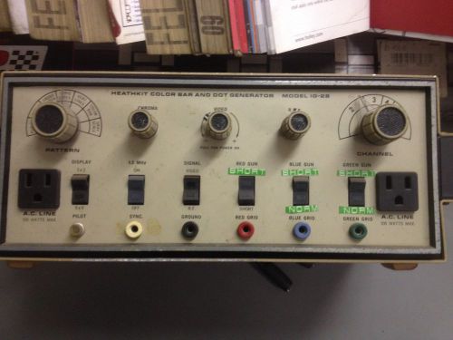 Vintage heathkit ig-28 color bar and dot generator for sale