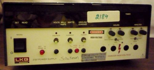 Lkb bromma #2197 high voltage power supply(item # 2184) for sale