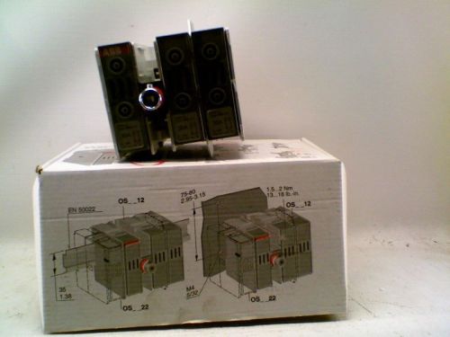 ASEA DISCONNECT SWITCH 30AMP 3POLE 600V J FUSE OS30AJ12