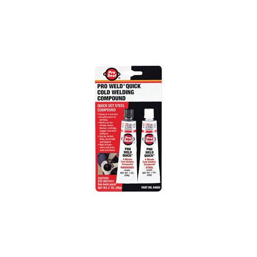 PACER TECHNOLOGY 64605 1oz. Pro Weld(R) Hardener/1oz. Steel Quick Cold Weldin...