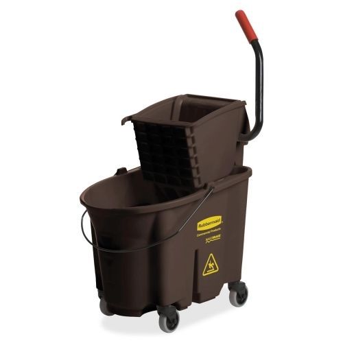 Rubbermaid wavebrake bucket/wringer combination - 8.75 gal - brown for sale