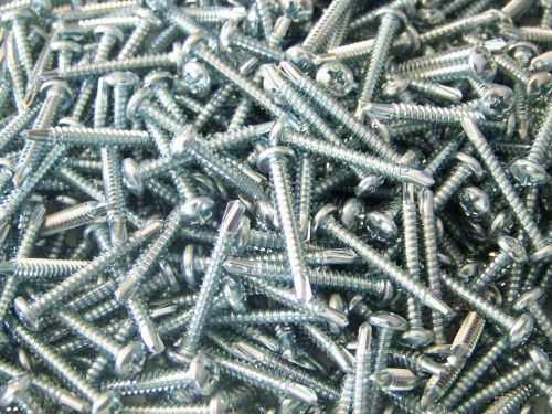 400  #8 x 1 1/4&#034; self drilling pan head screws zinc for sale