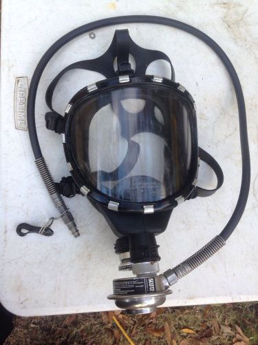 Scott full face mask 801450-05 fire fighting, scuba with hose great shape for sale