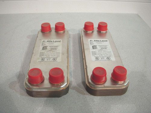 SC-5361, ALFA LAVAL CB 26-10H T06 REFRIGERANT HEAT EXCHANGERS (LOT OF 2)