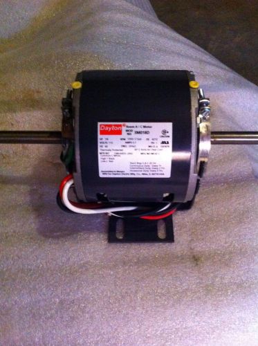 Dayton A/C Motor, Mod 3MO18D, HP 1/6, RPM-1050/2 speed