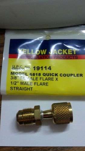 YELLOW JACKET Quick Coupler 3/8&#034; Female Flare x 1/2 MF