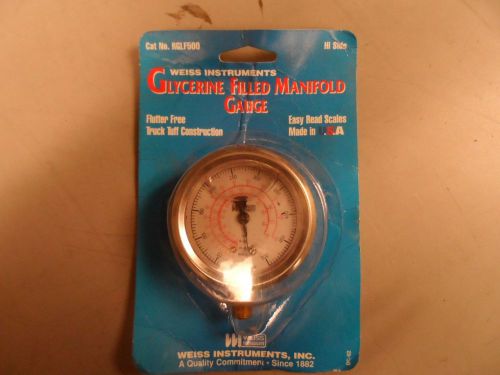 Weiss Instruments RGLF500 Glycerine Filled Hi Side Manifold Gauge