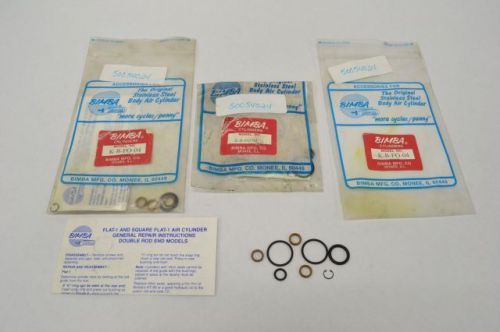 LOT 3 BIMBA K-B-FO-04 PNEUMATIC AIR CYLINDER REPAIR KIT REPLACEMENT PART B236229