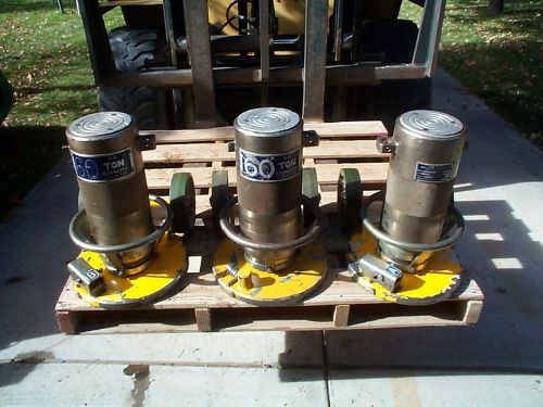 3 Malabar 60 Ton Hydraulic Jacks 18&#034; to 41&#034; Max Extension