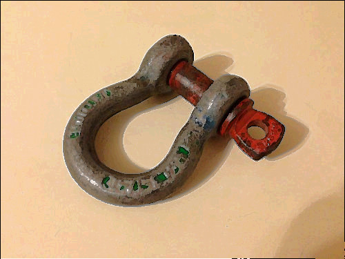 5 8 shackle for sale, Vintage 5/8 in screw pin clevis shackle rigging hoisting antique farmer tool