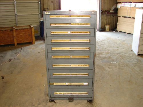 VIDMAR 10 DRAWER INDUSTRIAL TOOL STORAGE CABINET 30 X 28 X 59**XLNT***