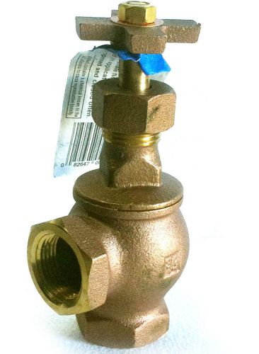 3/4&#034; BRONZE THREADED ANGLE GLOBE VALVE (STOP VALVE or DRAIN VALVE)