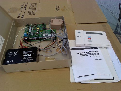 Ademco honeywell v20p vista-20p burglar alarm control panel w/ transformer for sale