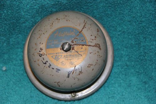 VINTAGE  EDWARDS ADAPTABEL Alarm Bell 5&#034; 120 Volts  cat # 340