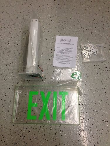 ISOLITE ELITE SERIES LED EXIT SIGN  DIE CAST ALUMINUM HOUSING GREEN ELT EM G