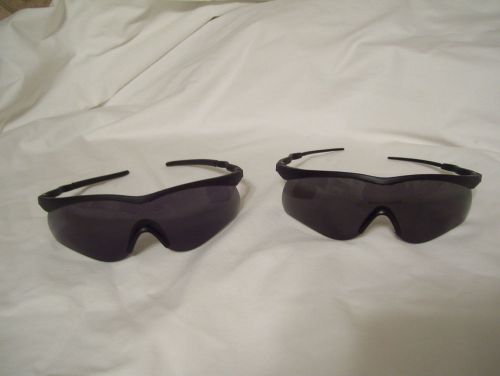 EYE   (  DARK  )  LENSES  (  SAFETY  )  SHIELDS -  WRAP  AROUND  - 2 PAIRS