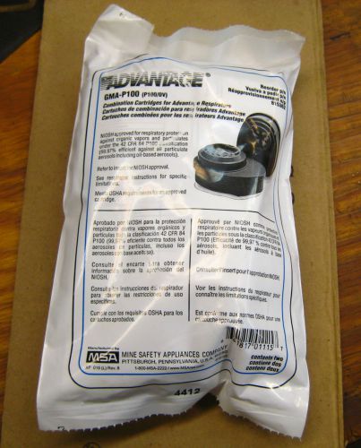 Advantage Combination Cartridges for Advanced Respirators GMA-P100 ---- 2 Pk