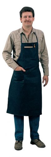 TILLMAN 6236BD BLUE COTTON SHOP APRON - 24&#034; x 38&#034;