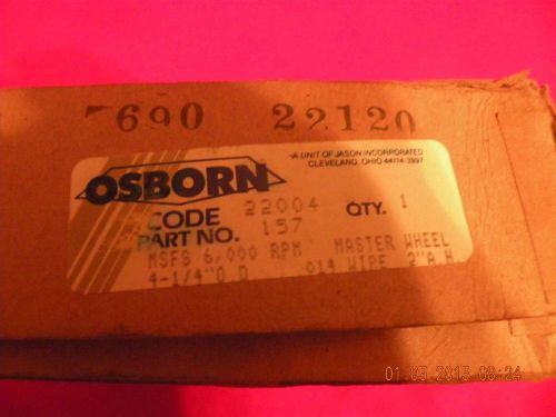 Osborn Master Wheel 4 1/4&#034; Part No. 157