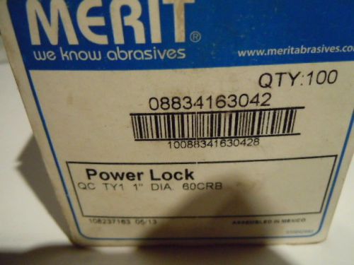 MERIT   - POWER LOCK  QC TY1  1&#034; Dia 60 CRB - QTY 100