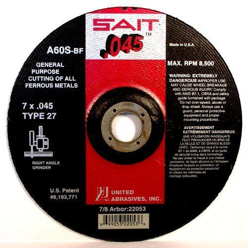 SAIT 22021 Type 27 4-1/2-Inch x .045-Inch x 7/8-Inch A60S General Purpose Depres