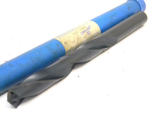 NEW SURPLUS CHICAGO-LATROBE USA 55/64&#034; STRAIGHT SHANK COOLANT TWIST DRILL .8594&#034;