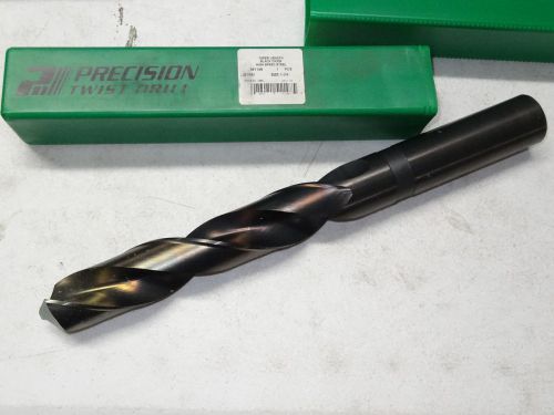 Ptd 1-3/4&#034; r51 hss 2fl 118 sp regular taper length twist drill black oxide 51148 for sale