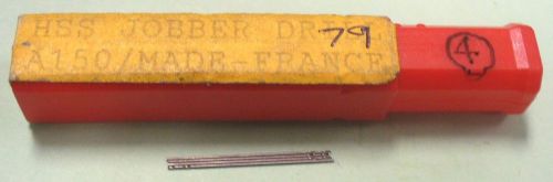 Dormer #79 HSS Jobber Drill Bits Package of 4 - NEW