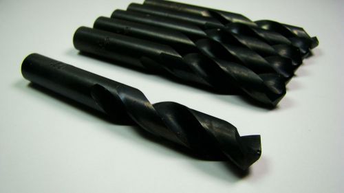 GREENFIELD Screw Machine Drill Bits 15/32&#034; 135 Deg HSS Oxide Qty 6 [1711]