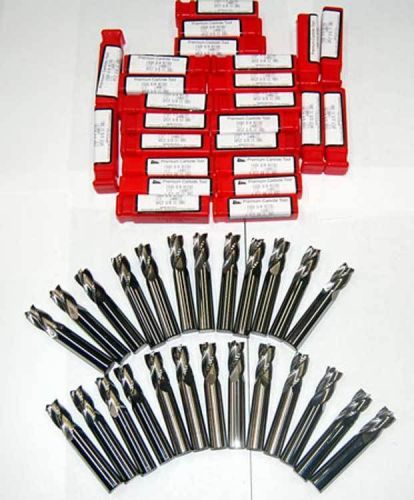 25 Pcs. XLN USA 1/2&#034; 4FLT SE Carbide Square End Mills