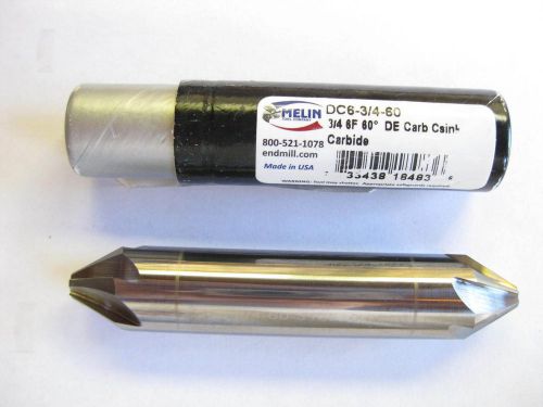 Melin 3/4 6flute solid carbide countersink 60° double end center reamer for sale