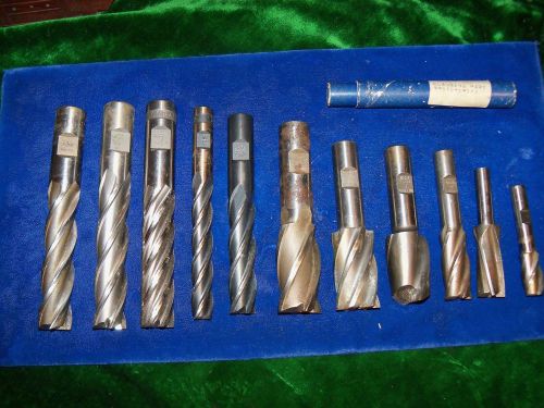 11 Cutting End Mills Tool Roughing Bits Machinist 1/2&#034;- 1&#034; Niagara,Weldon,Putnam