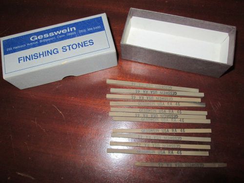 NEW! Lot of 12 Gesswein RA 46 Finishing Stones