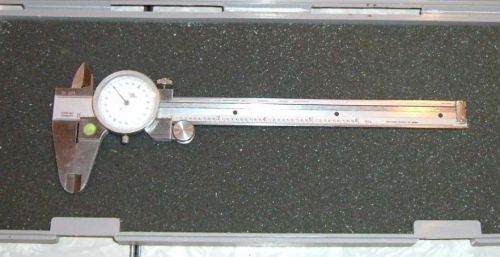 vtg kanon 6&#034; dial caliper hardened stainless steel japan