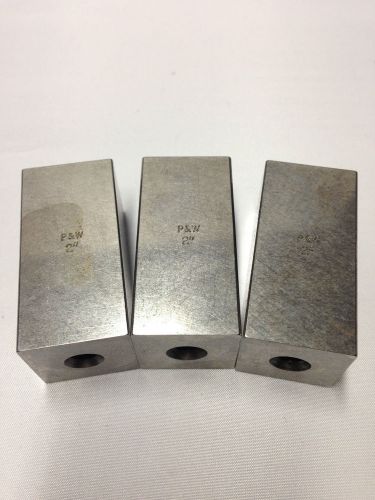 Three  2&#034; gage blocks made by P&amp;W