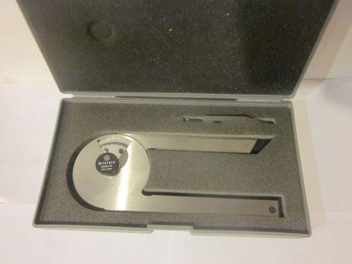 Mitutoyo 187-201 Stainless Steel Bevel Protractor in Case