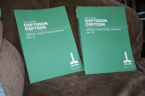 OKUMA OSP7000M OSP700M SPECIAL FUNCTION MANUAL (NO1 &amp; NO2) 2 BOOK LOT