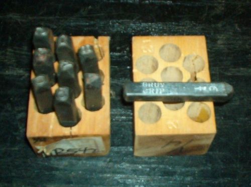 Gruv Grip metal number stamps 1/4&#034; USA