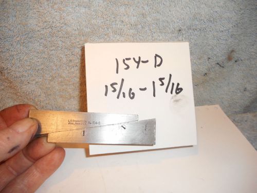 Machinists 12/26FP BUY NOW  Starrett 154 D Adjustable Parallel