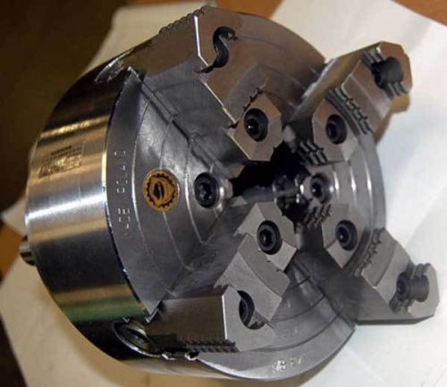 Bison 8&#034; 4-Jaw Independent Steel Body Indepnedent Lathe Chuck w/D1-6 Mount