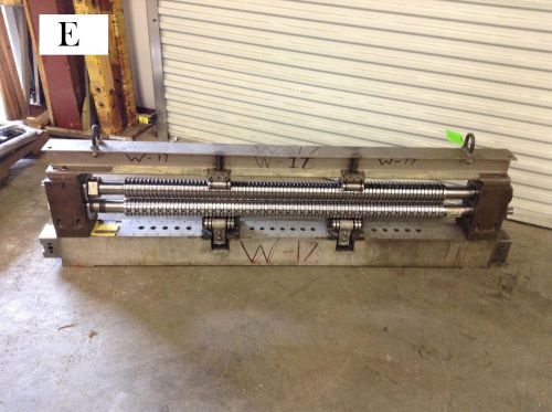 53&#034; Dual Roller Single Blade Knife Bar Gear Driven Slitter Light I-Beam Top